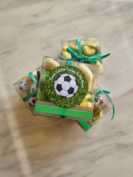 Pre filled Football Theme Sweet Boxes