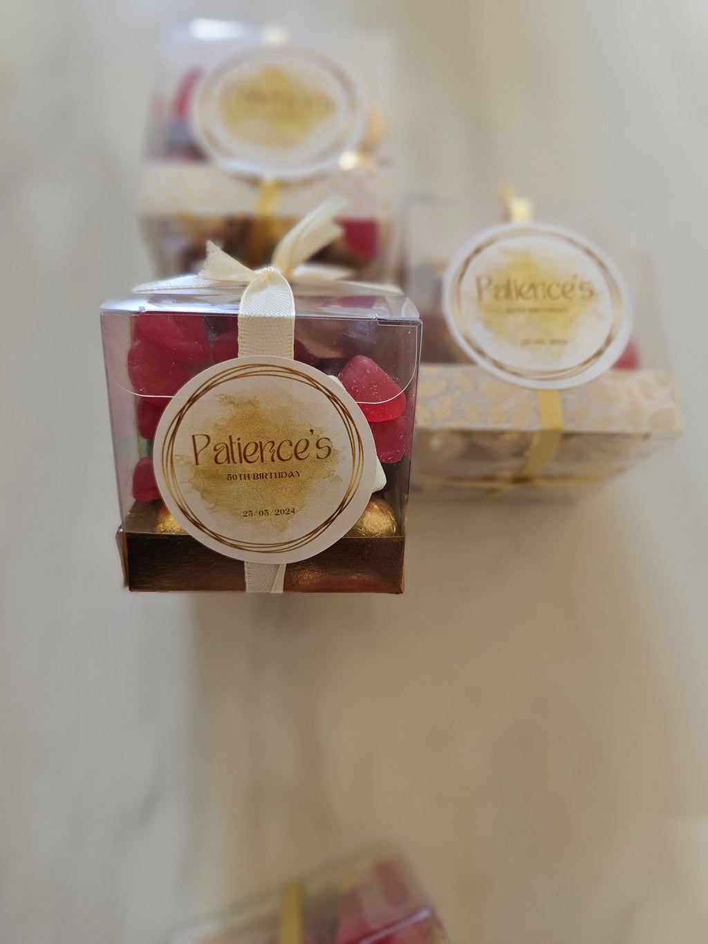 Personalised Milestone Birthday Sweet Boxes