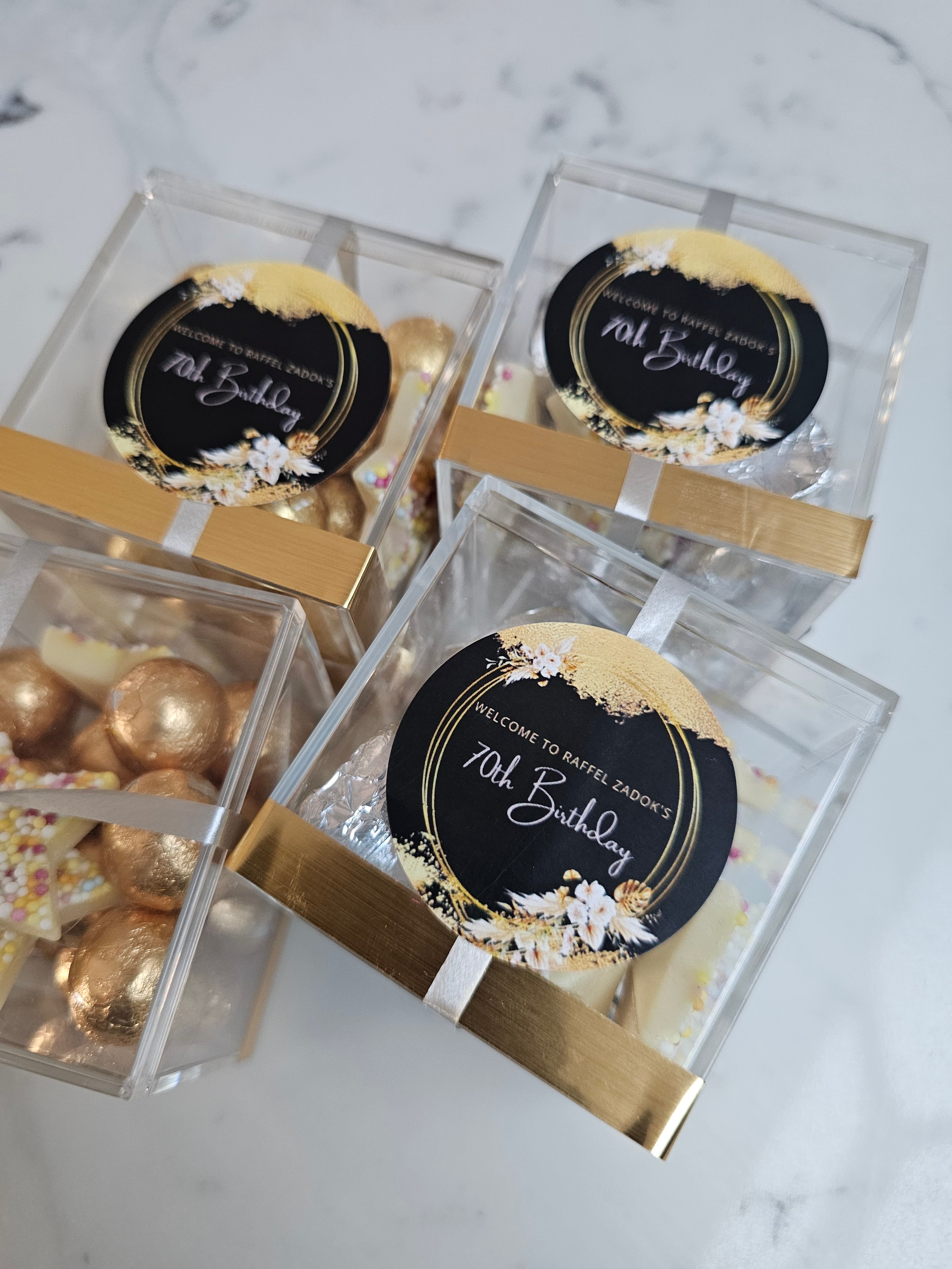 Personalised Milestone Birthday Sweet Boxes