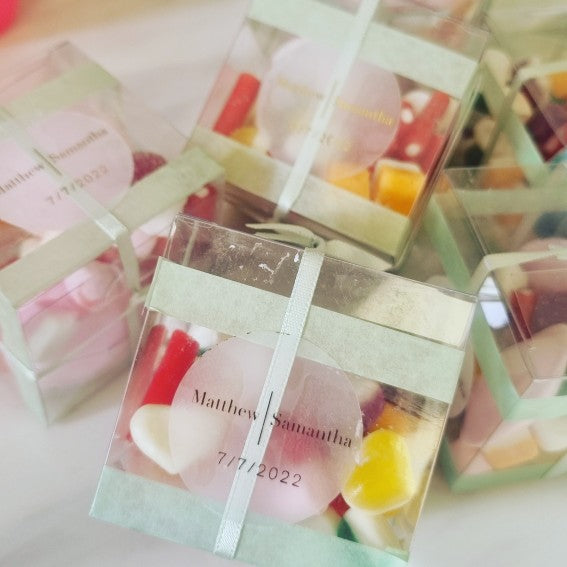 Personalised Wedding Favour Sweet Boxes UK | Halal & Vegan | Sweetz Boxes