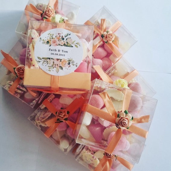 Personalised Wedding Favour Sweet Boxes UK | Halal & Vegan | Sweetz Boxes