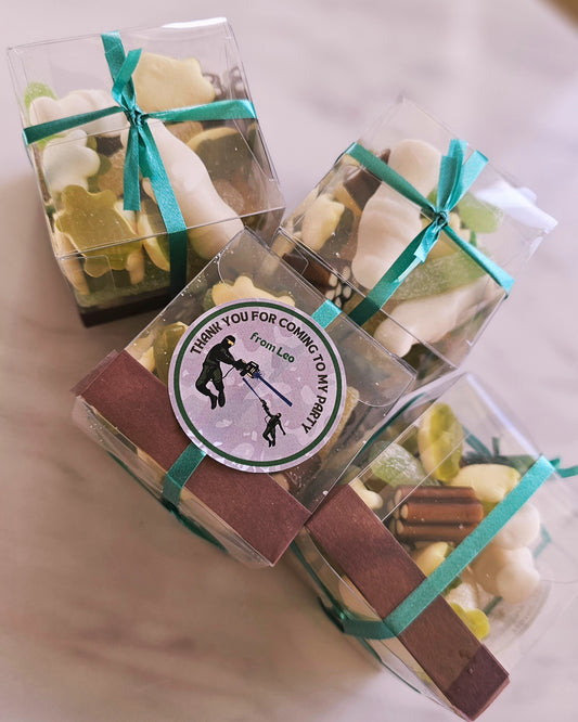 Laser Quest sweet boxes for birthdays