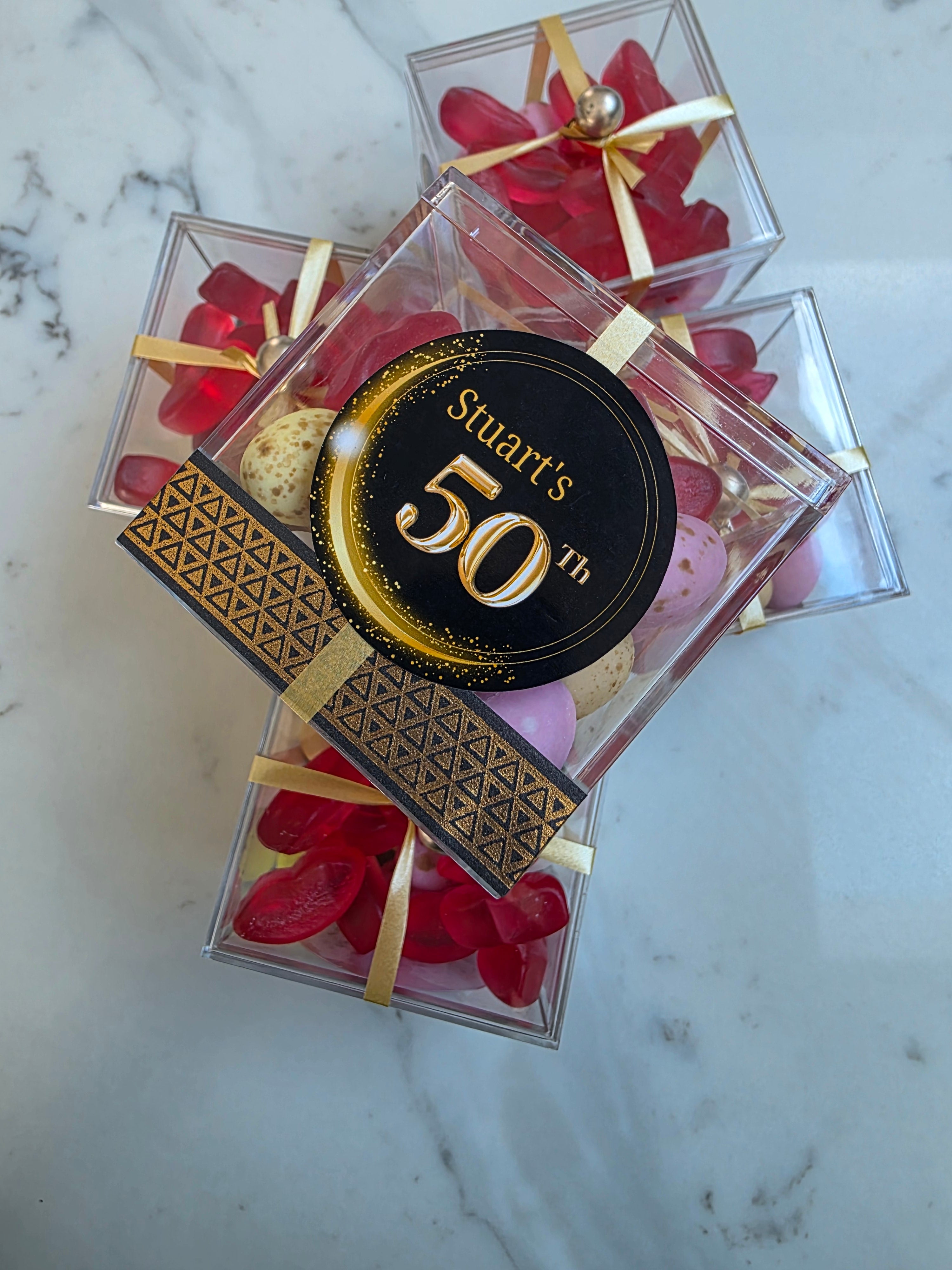 Personalised Milestone Birthday Sweet Boxes