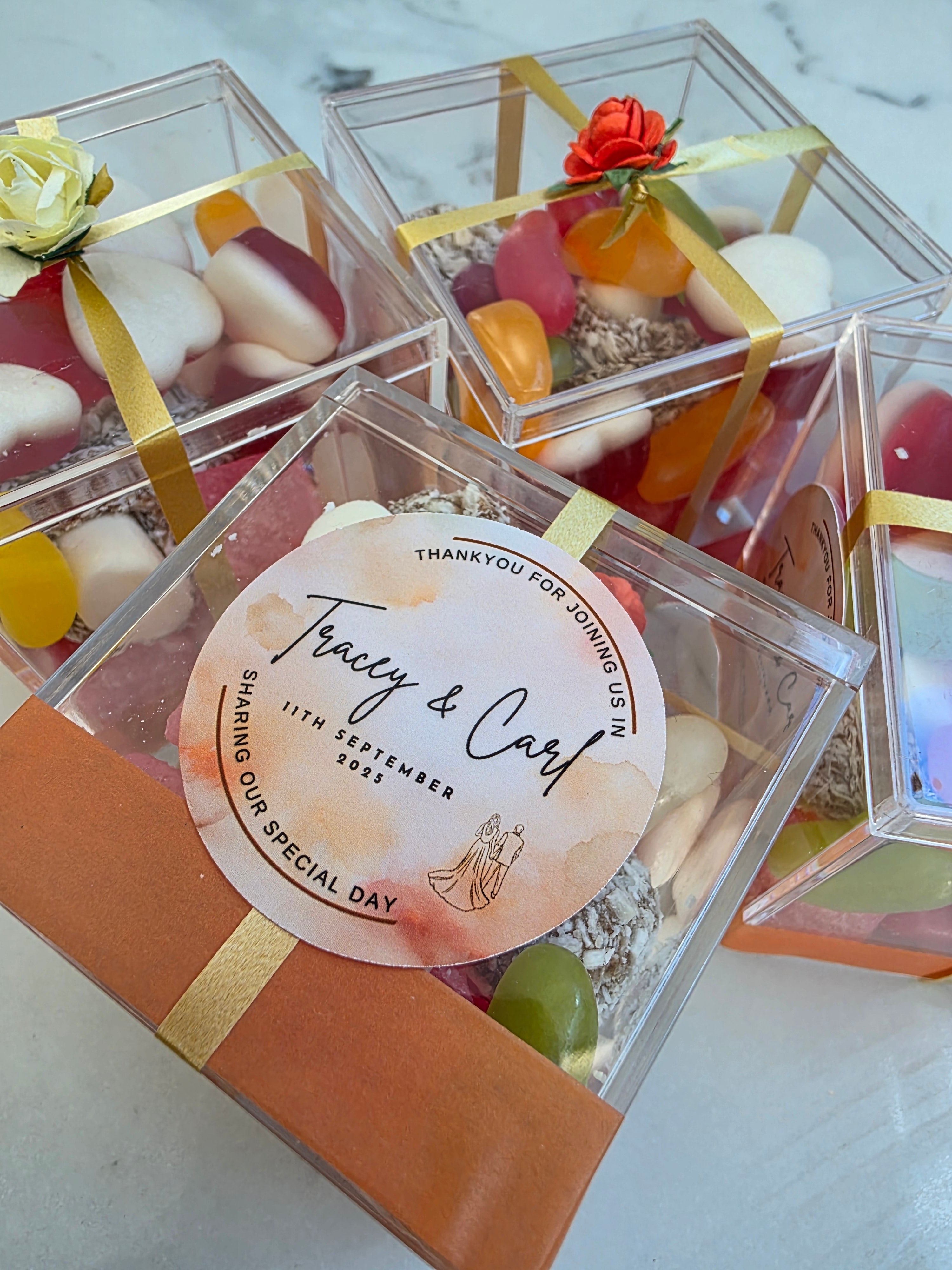 Personalised Wedding Favour Sweet Boxes UK | Halal & Vegan | Sweetz Boxes