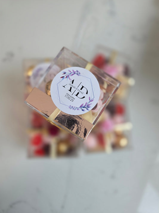 Personalised Wedding Favour Sweet Boxes UK | Halal & Vegan | Sweetz Boxes