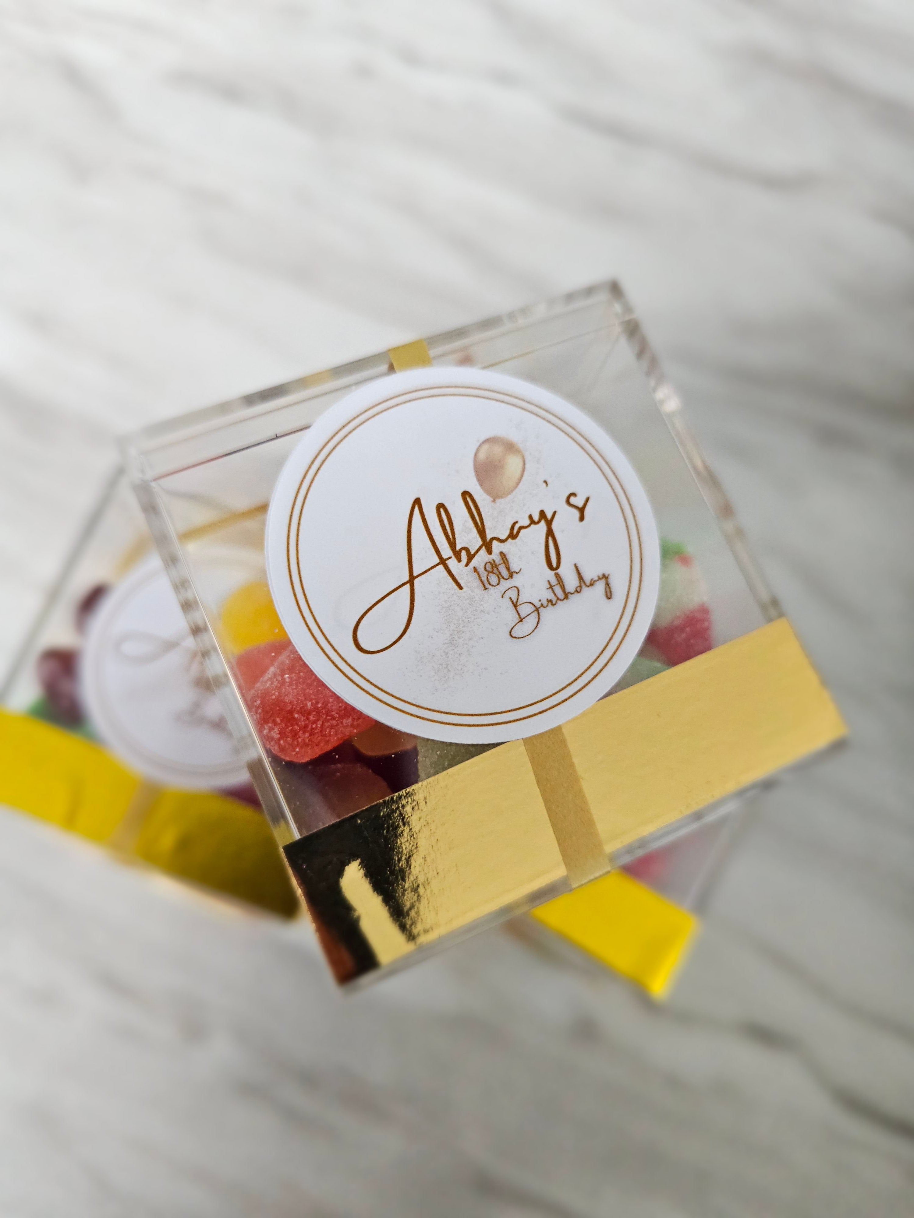 Personalised Milestone Birthday Sweet Boxes