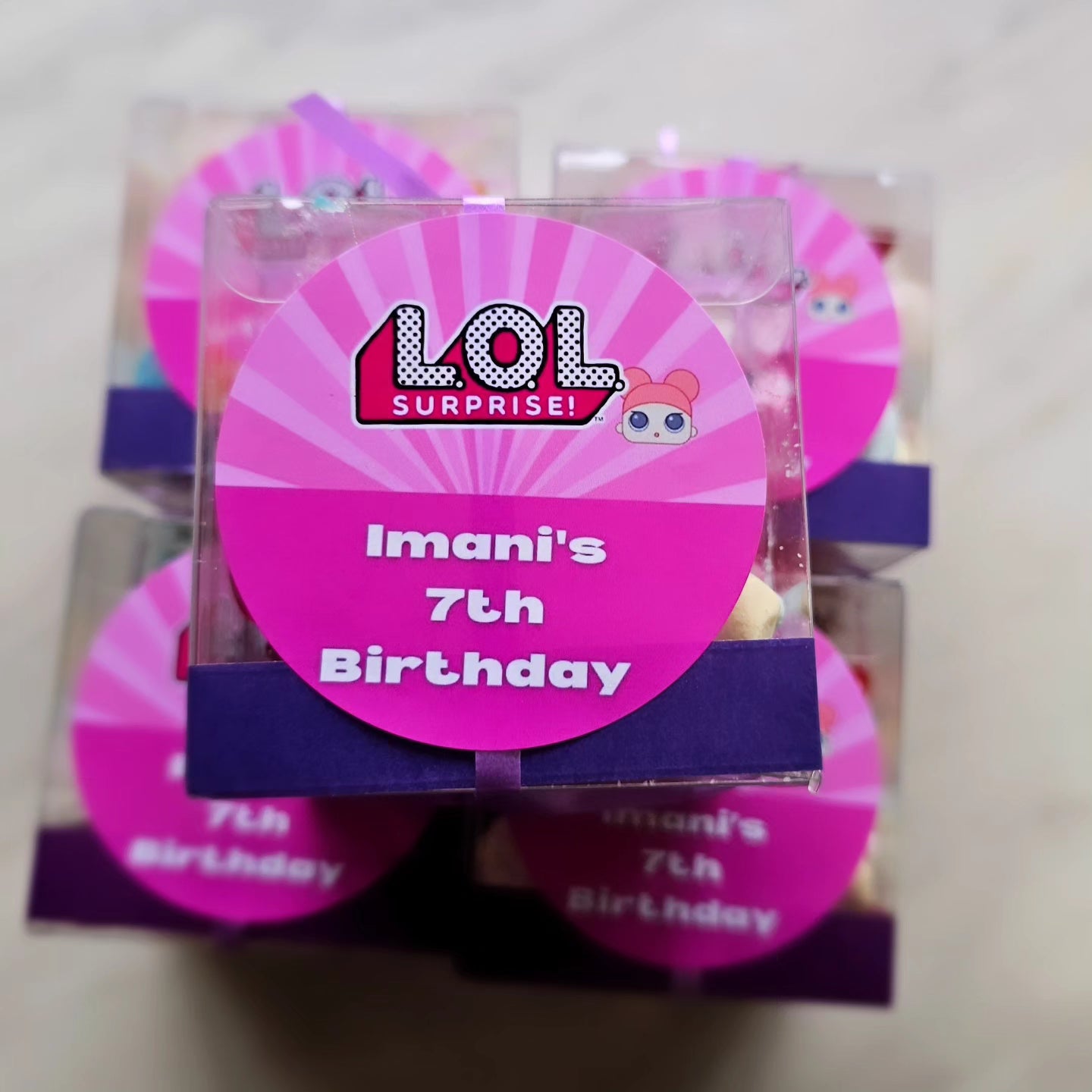 Pink Birthday Sweet Boxes – Girls Party Favour Box