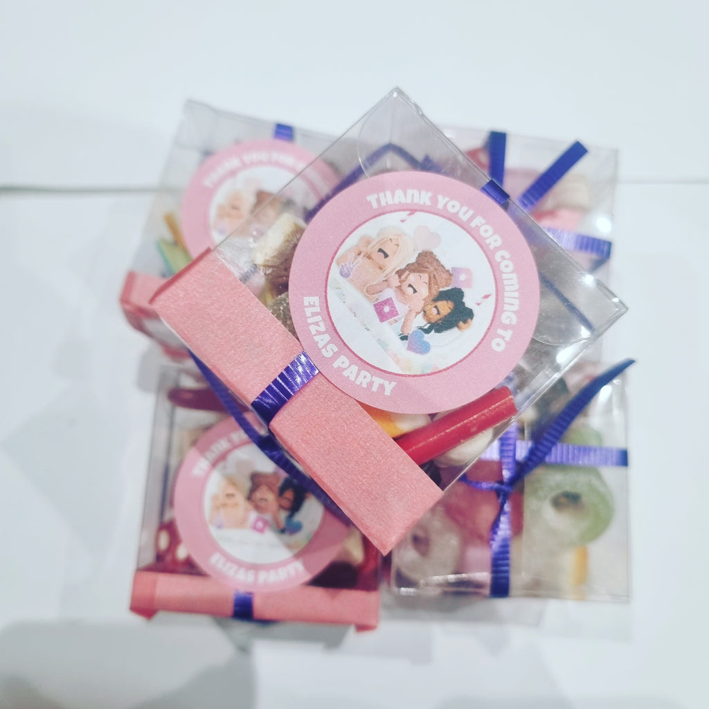 Pink Birthday Sweet Boxes – Girls Party Favour Box