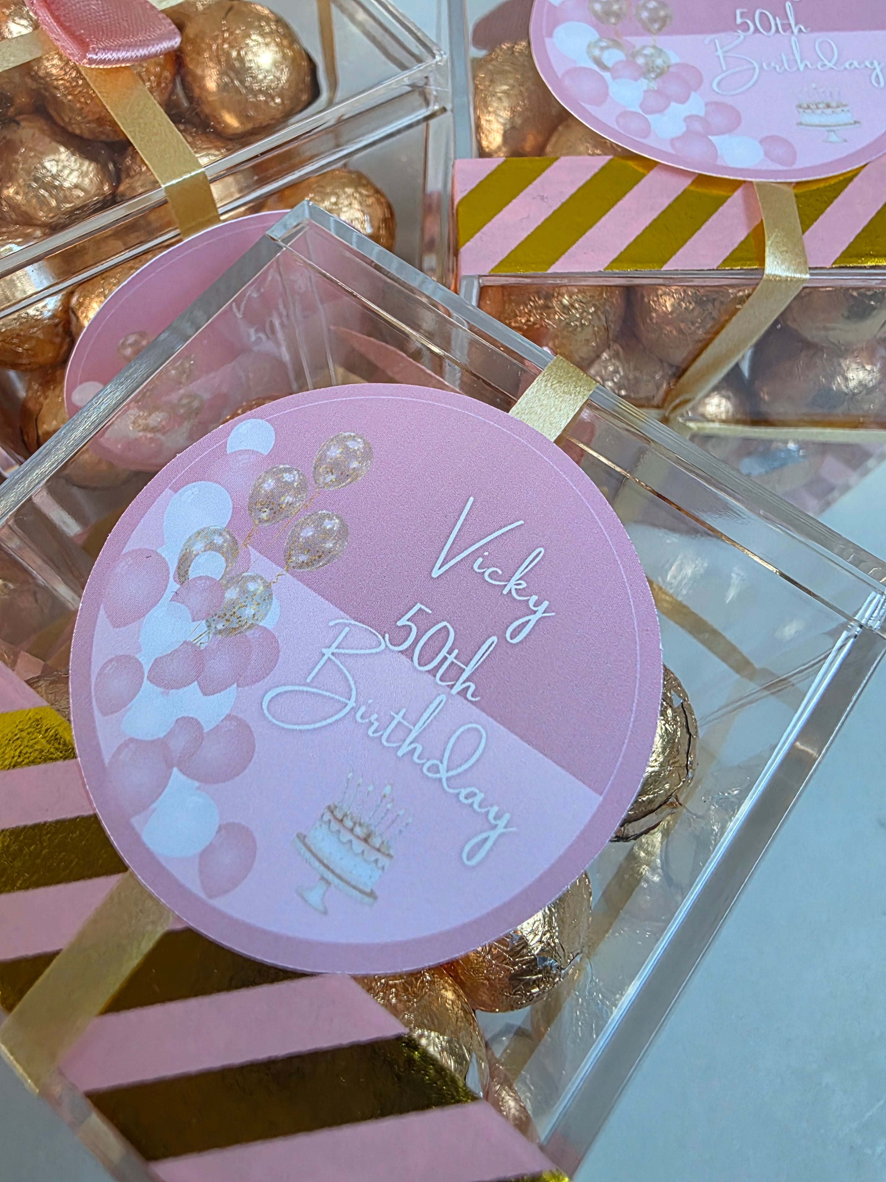 Personalised Milestone Birthday Sweet Boxes