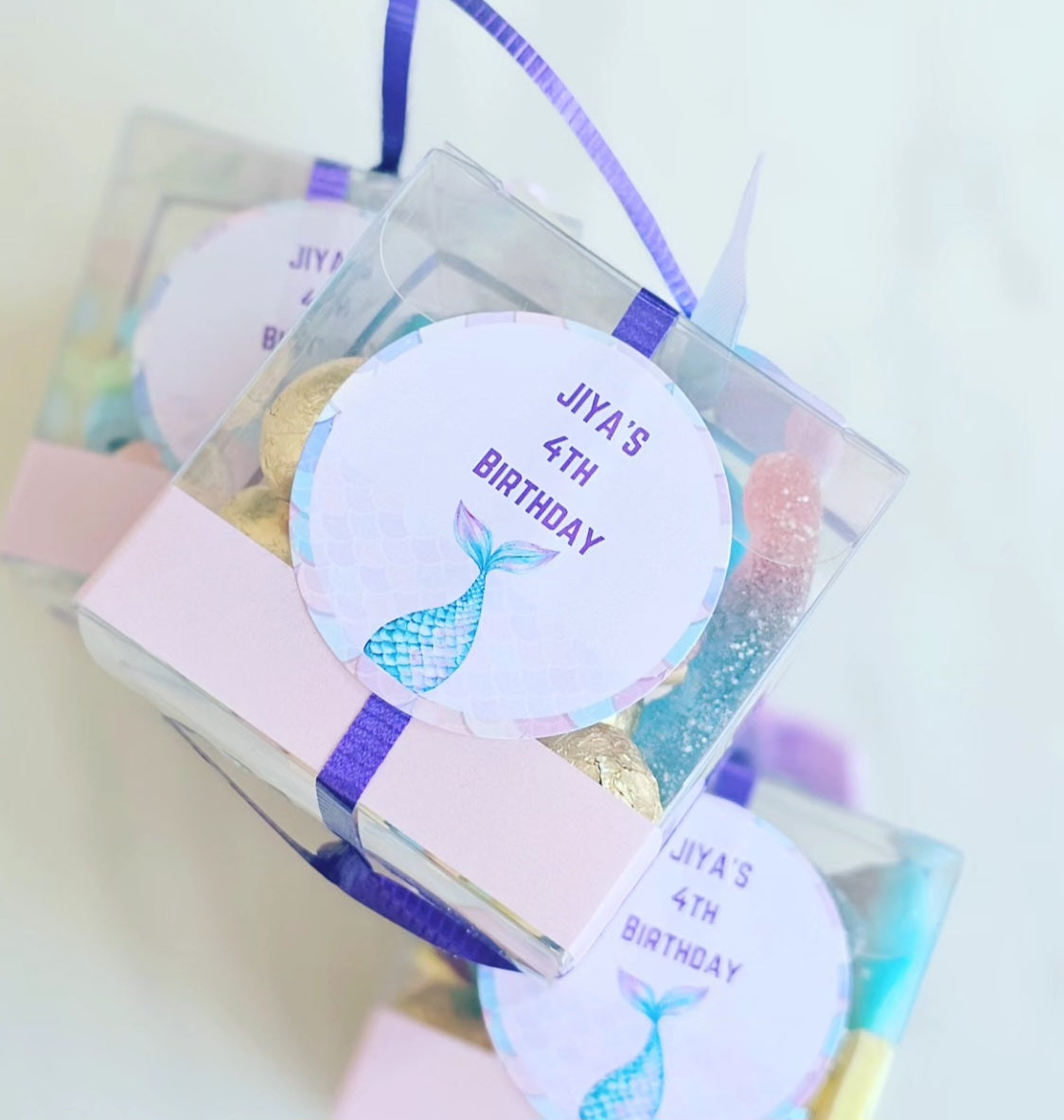 Pink Birthday Sweet Boxes – Girls Party Favour Box