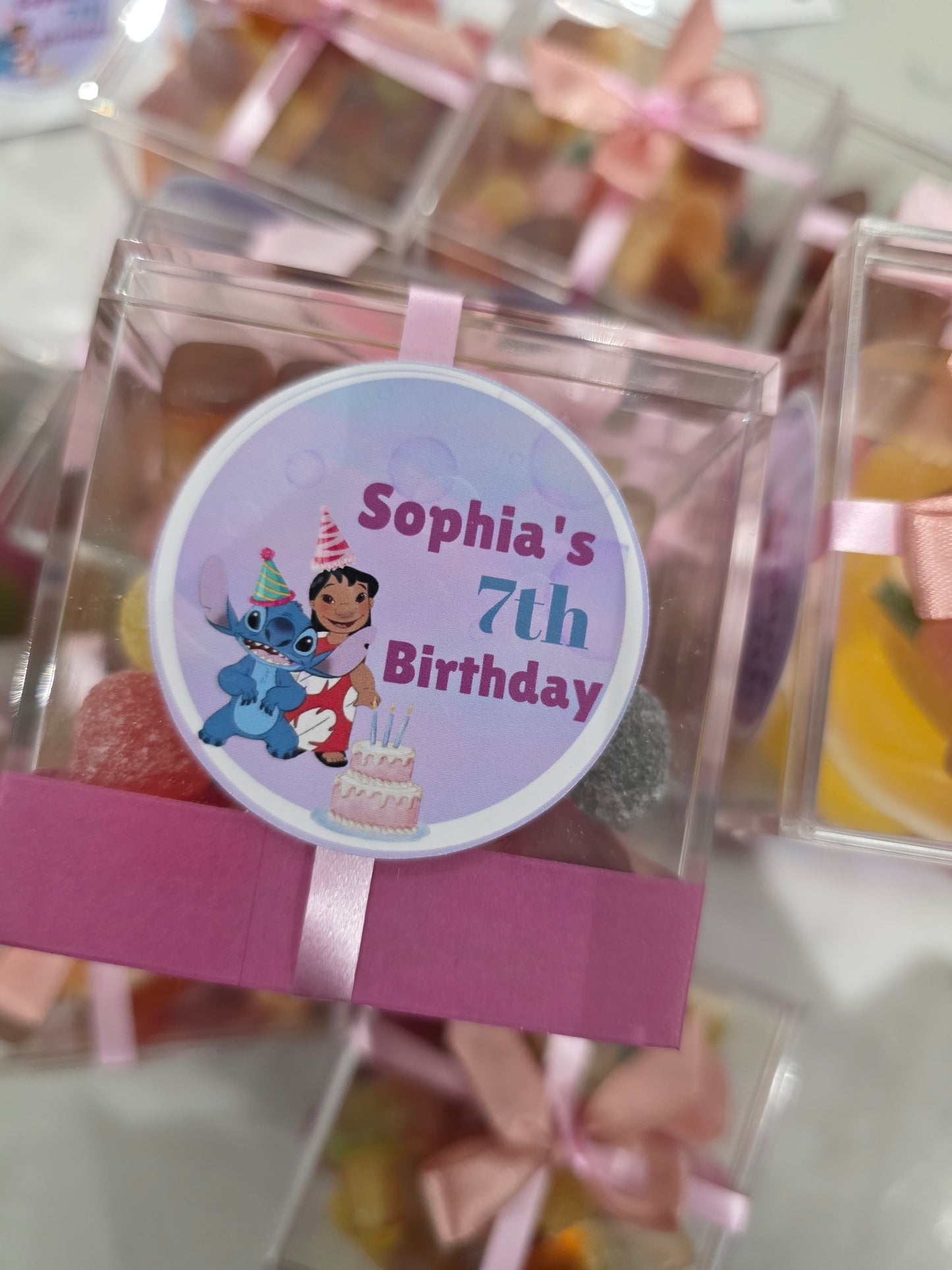 Pink Birthday Sweet Boxes – Girls Party Favour Box