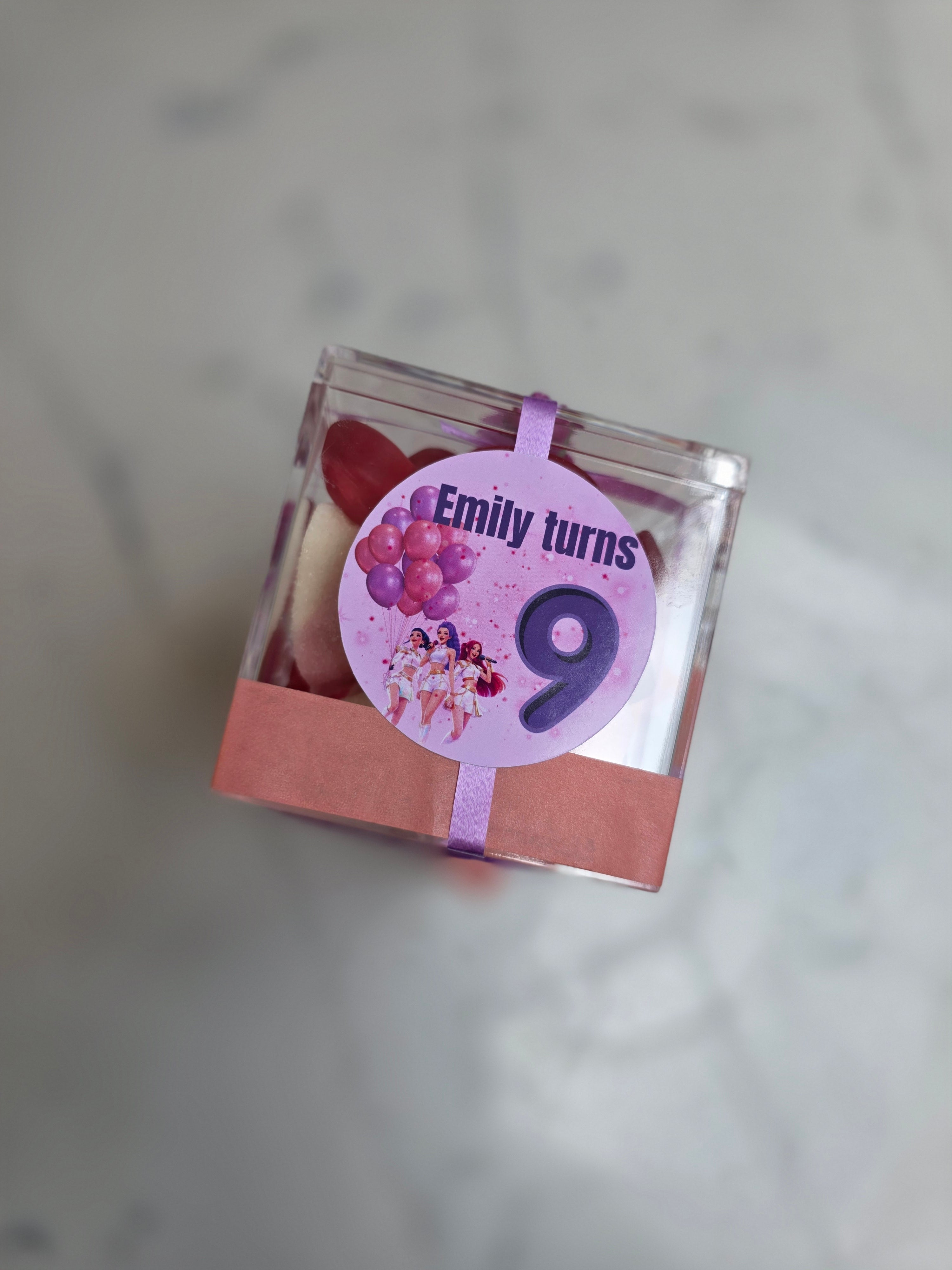 Pink Birthday Sweet Boxes – Girls Party Favour Box