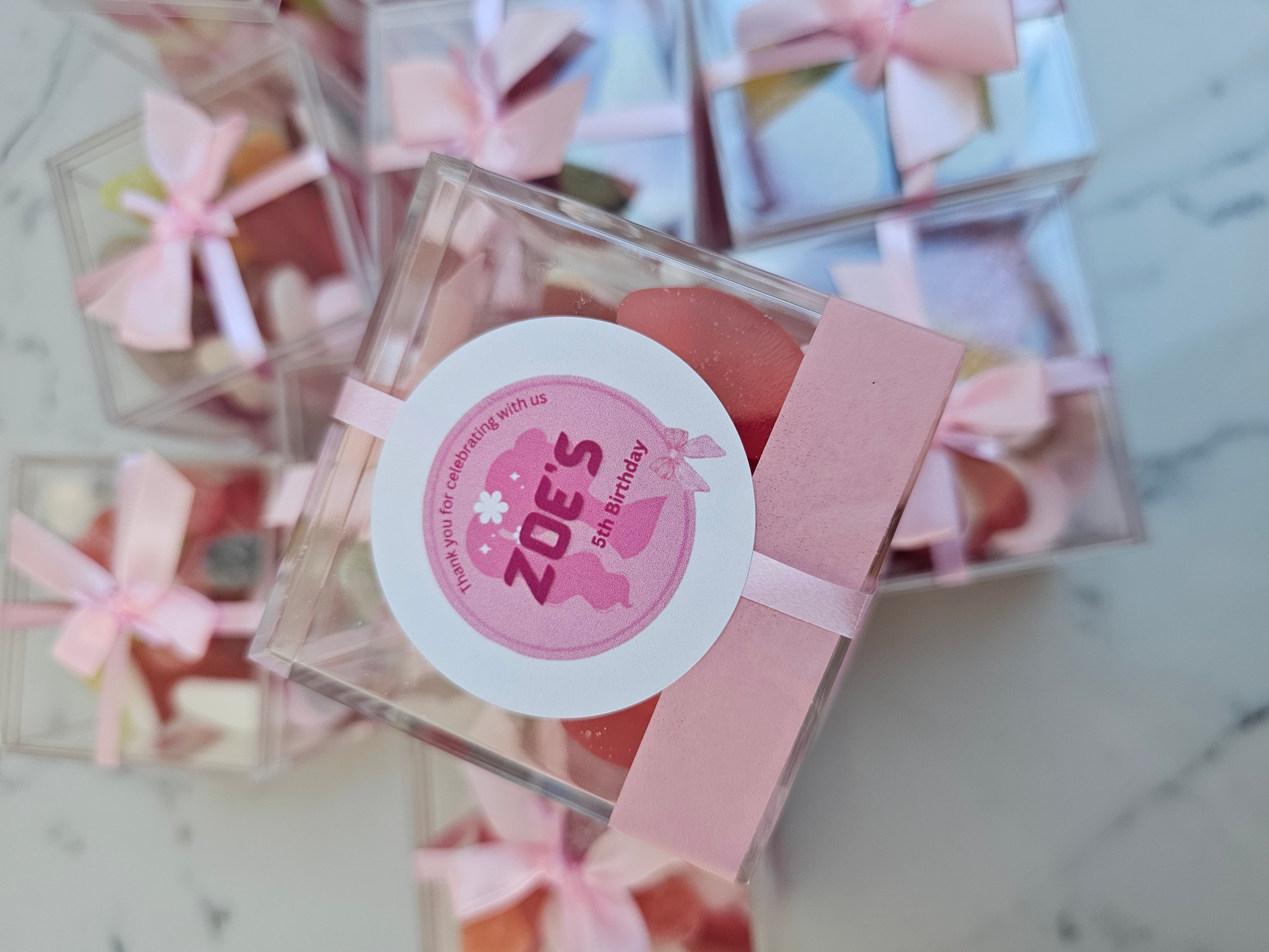 Pink Birthday Sweet Boxes – Girls Party Favour Box